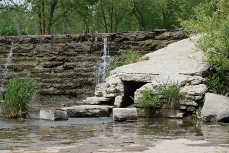 Fish ladder in Thames River